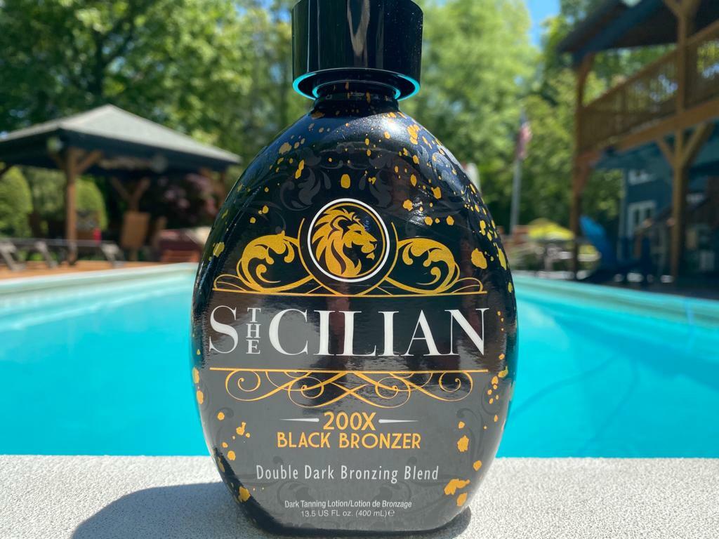 2024 The Sicilian 200x Double Dark Black Bronzer Tanning Lotion Indoor / Outdoor