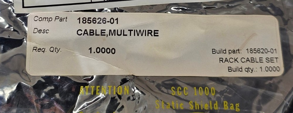 Multi-Wire Cable Assembly 185626-01 W21P2/A3Sp370-J12 62065 9Ft