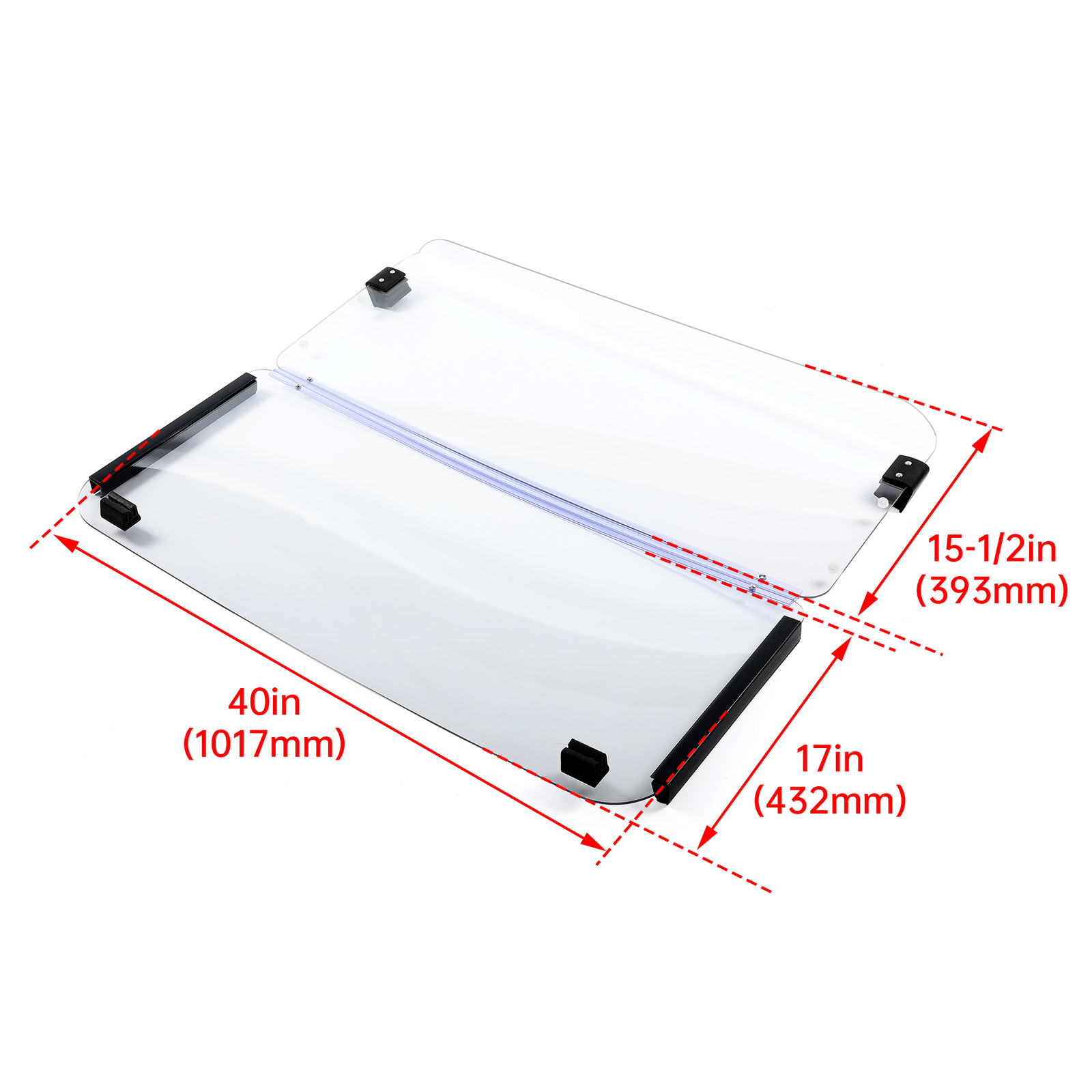 For 1985-1995 Yamaha G2 / G9 Models Clear Folding Golf Cart Windshield