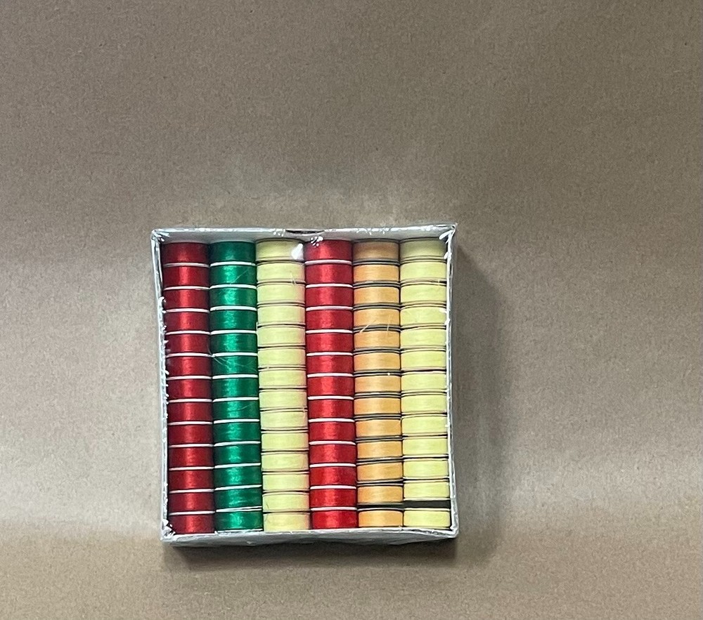 66 Embroidery Machine Colored Bobbins Size L