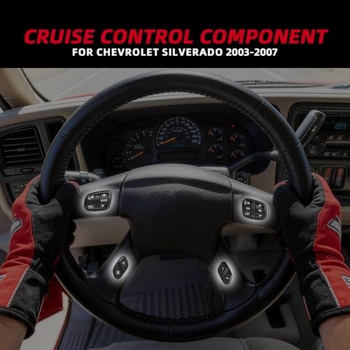 Steering Wheel Control Switch Button Replacement Fit for 2003-2009 Silverado