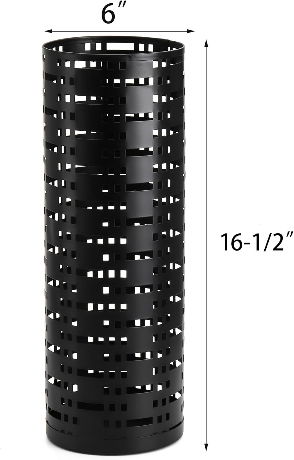 Jucoan Metal Round Umbrella Stand Rack, 16.5 x 6 Inch Free Standing Umbrella Hol