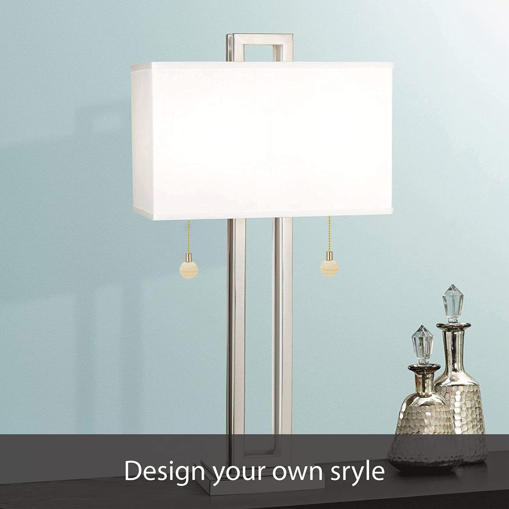 20508-51-2, 12" Ceiling Fan Pull Chain Porcelain with Solid Brass, 2 Pack