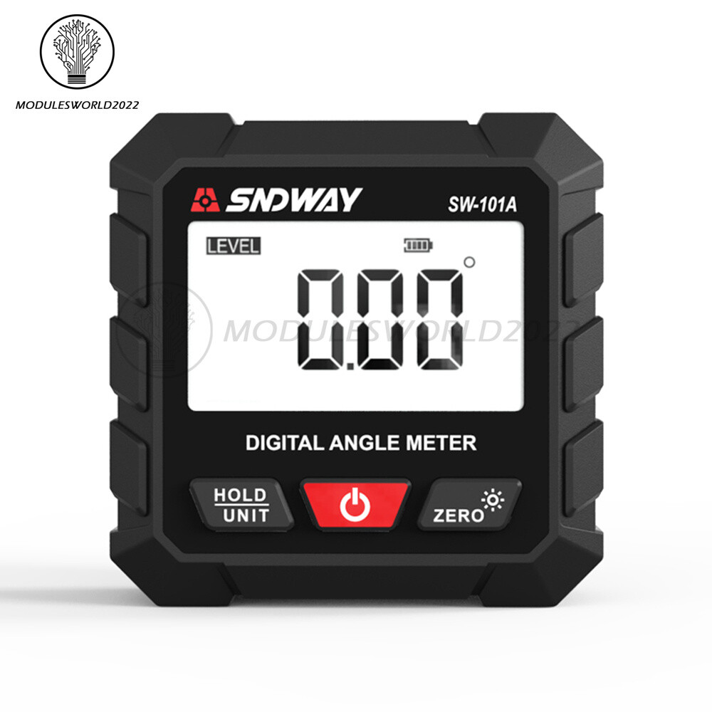 Digital Angle Gauge Protractor Inclinometer Rechargeable Level Box Gauge 4*90°