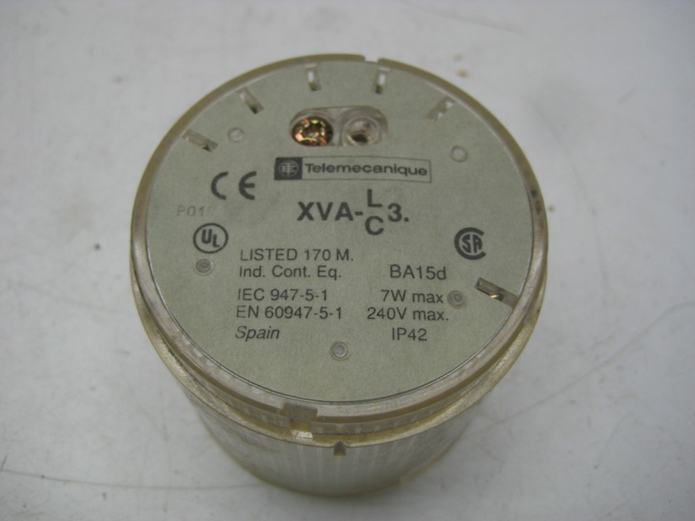 TELEMECANIQUE XVA-LC3 CLEAR STACK LIGHT UNMP
