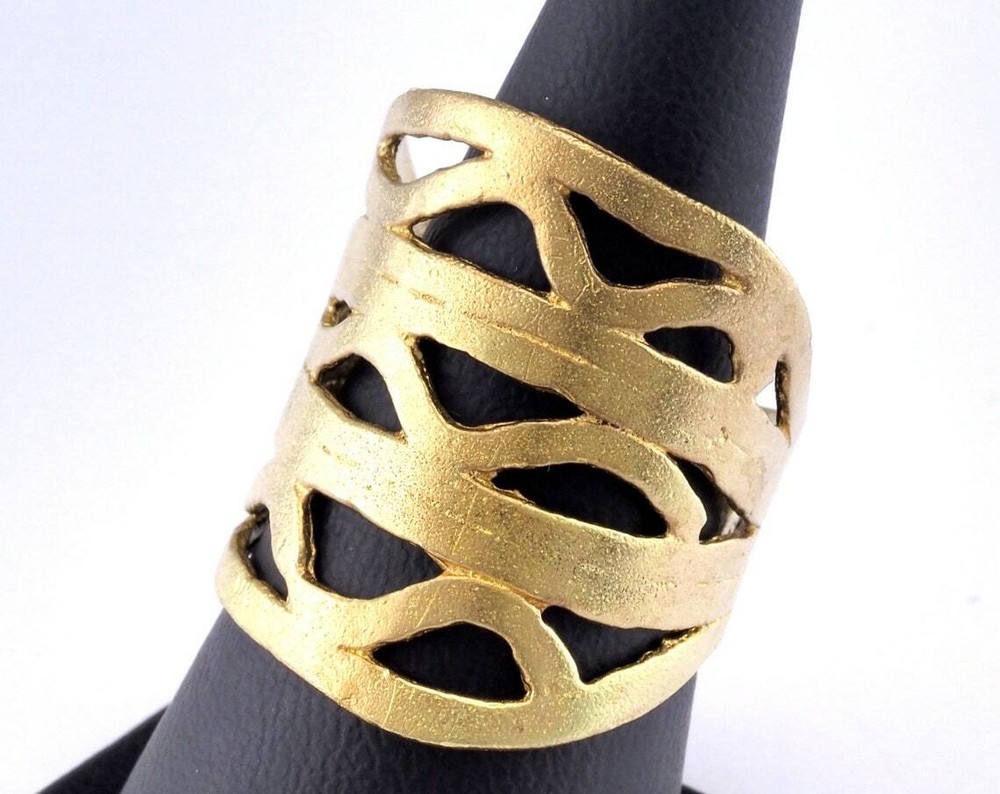 Adjustable Ring raw brass (18mm 8US inner size) 2992