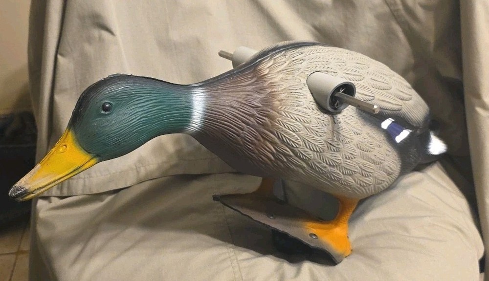 Rare Vintage Wind Driven Mallard Mojo Decoy With Unique Wing Array U.S.A. Nice!!