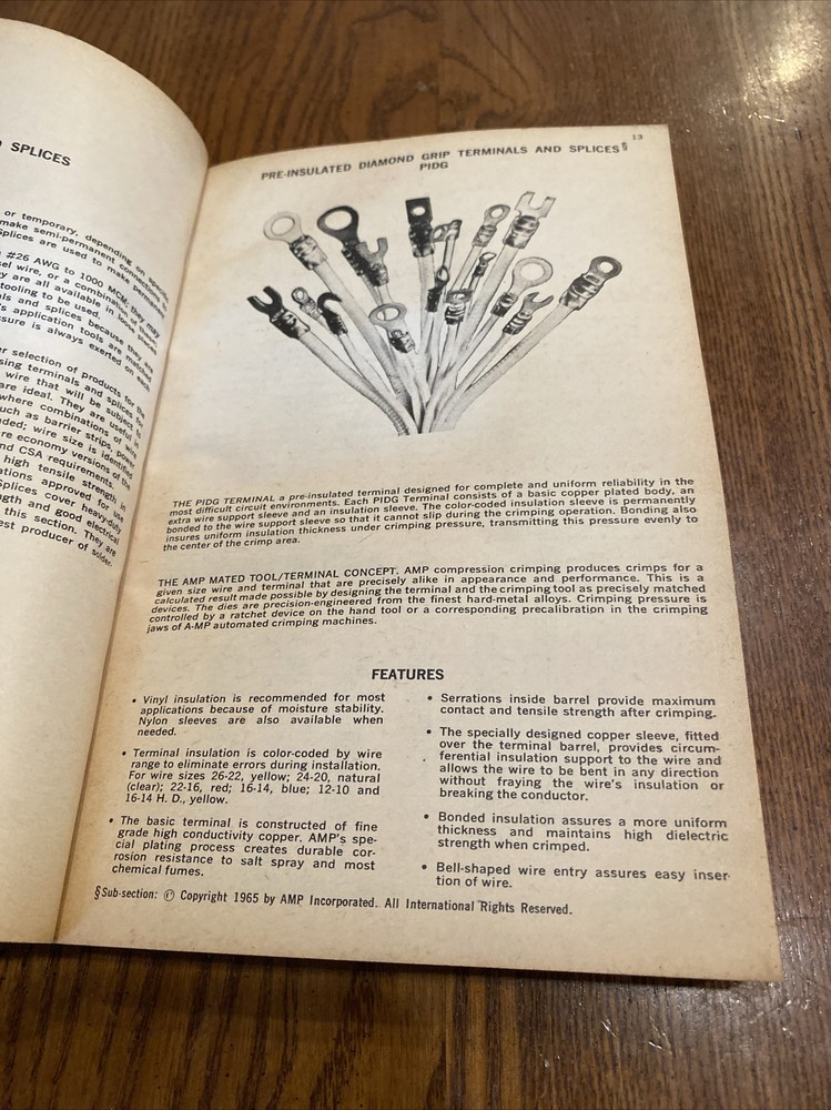 API AMP TERMINAL CONNECTOR HANDBOOK TERMINATING PROGRAMMING ELECTRONIC CIRCUITRY