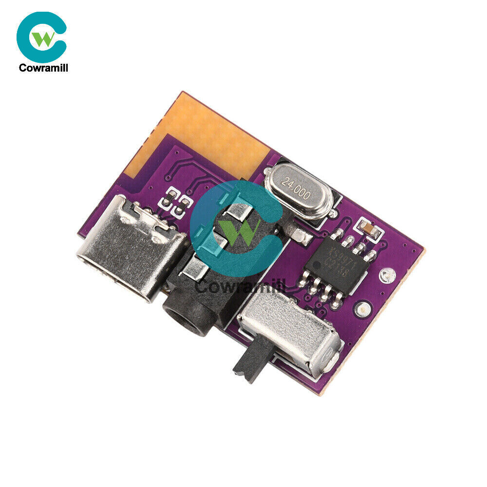 5pcs Type-C DC3.5V-5V 5W Mono Audio Amplifier Bluetooth Decoding Board TWS 3.5mm
