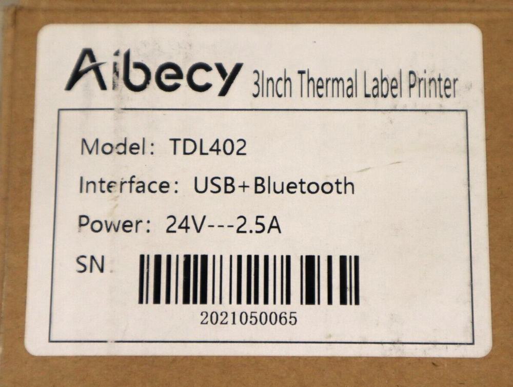 Thermal Label Printer 3 Inch Model TDL402