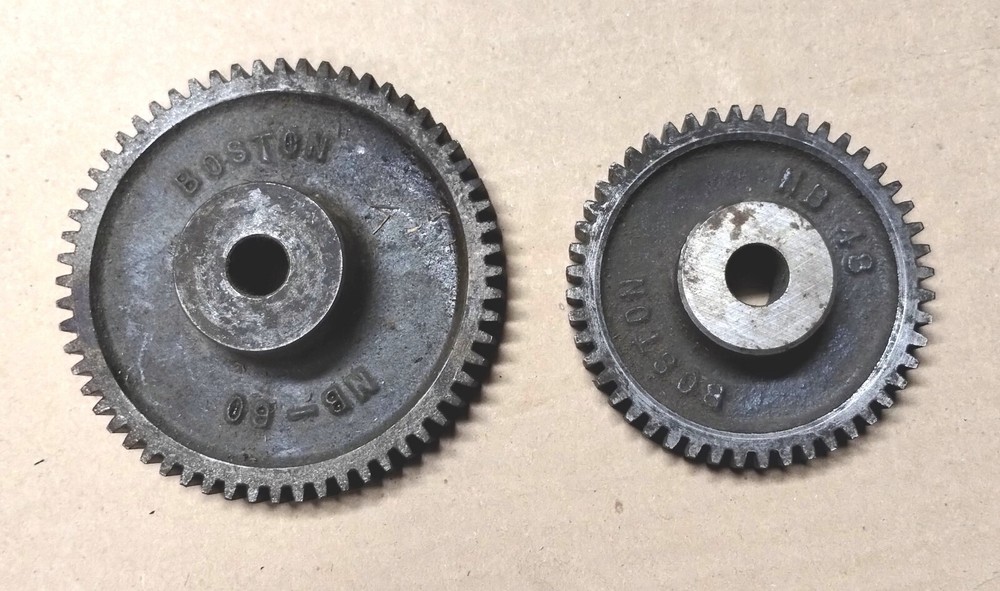 2pc set Involute machine Lathe Change gears 48 & 60 teeth tooth 1/2" Bore Hole