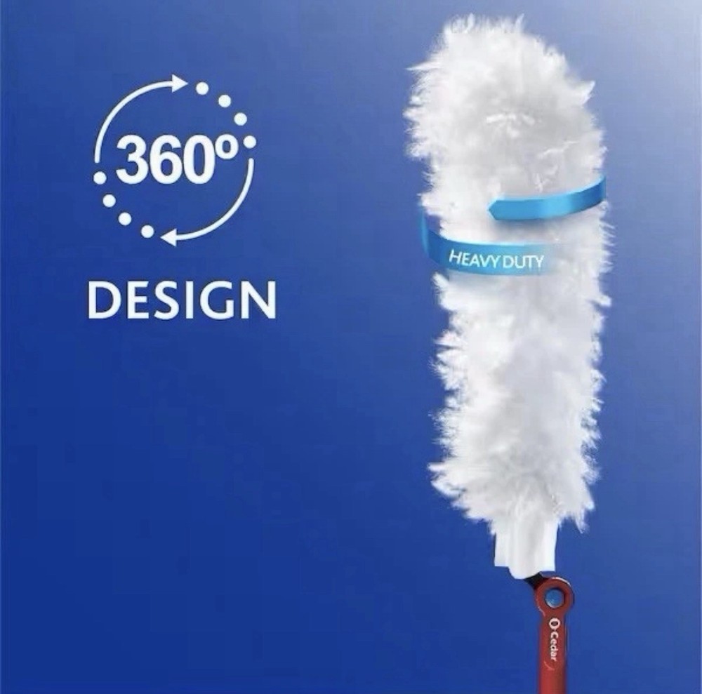O-Cedar Flex & Catch Heavy Duty Dusting Kit 360° Head Extends 3 ft 2-Pack