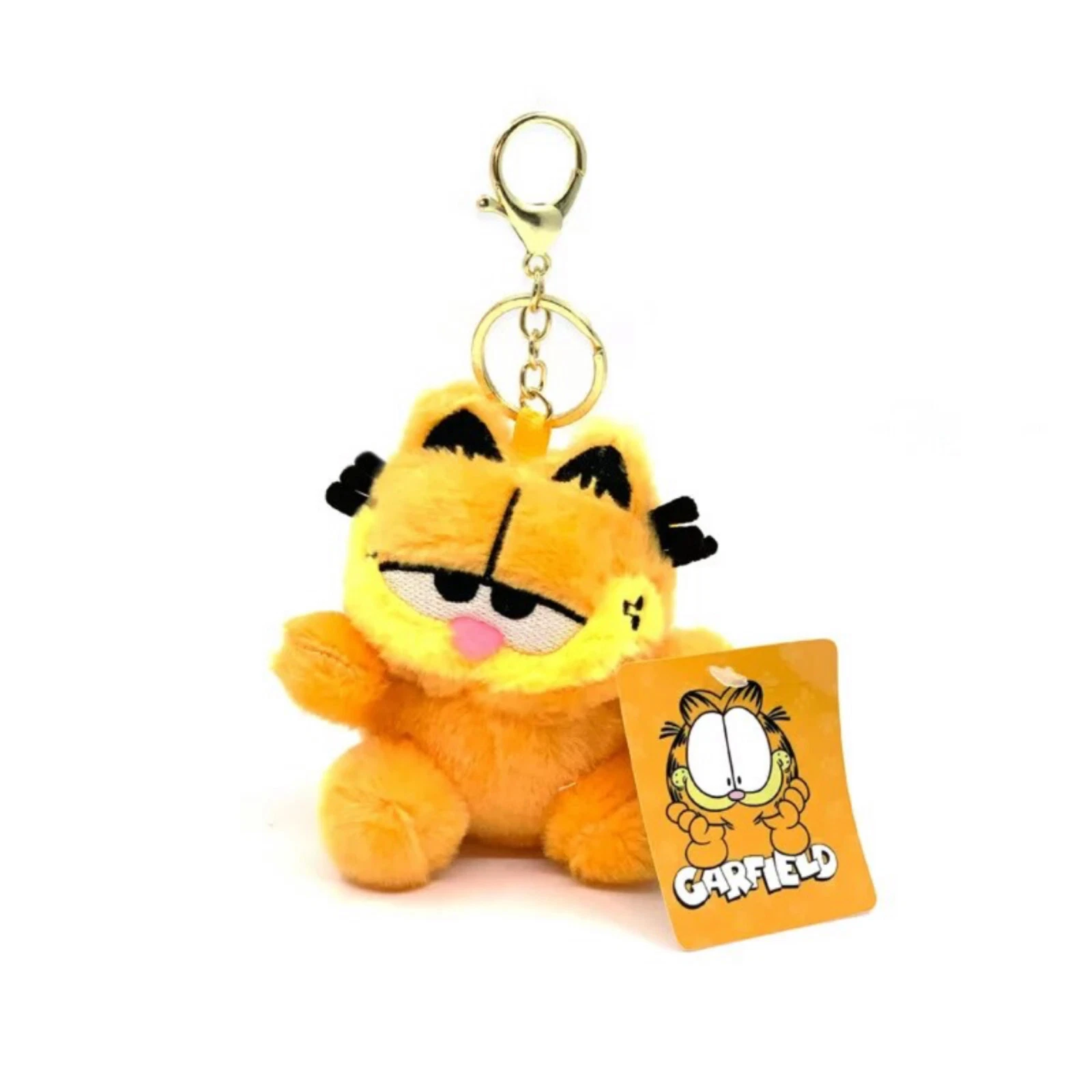 4 '' Mini Cute cartoon Garfield plush doll keychain Pendant Kid presents gifts