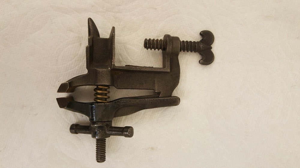 Antique tiny tabletop anvil vise small