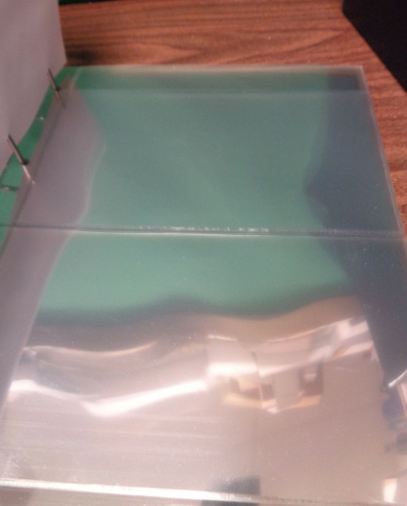 DAVO KOSMOS Jersy 4 ring Binder & case & 20 postcard cover 2 pocket clear pages