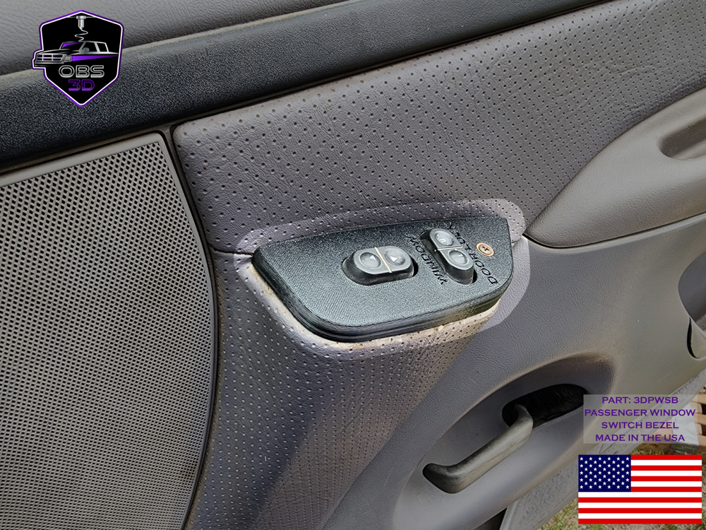 1994 - 1997 Ford Passenger Window Switch Panel / Bezel. 3D Printed! New!