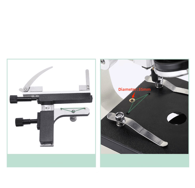 Microscope Attachable Mechanical Moveable Stage X-Y Stage with Scale f Specimens