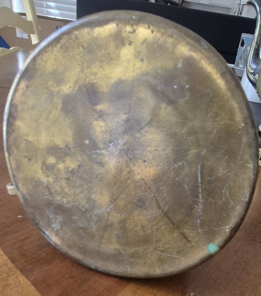 Vintage Primitive Looking Stein Copper And Brass