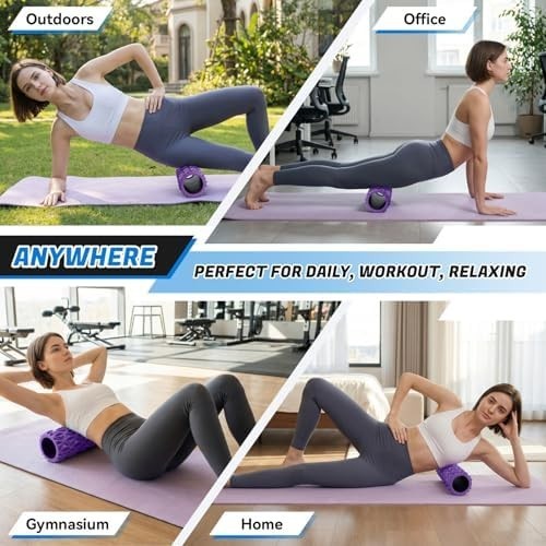 Foam Roller 15'' High Density Deep Tissue Massager Trigger Point Back Leg