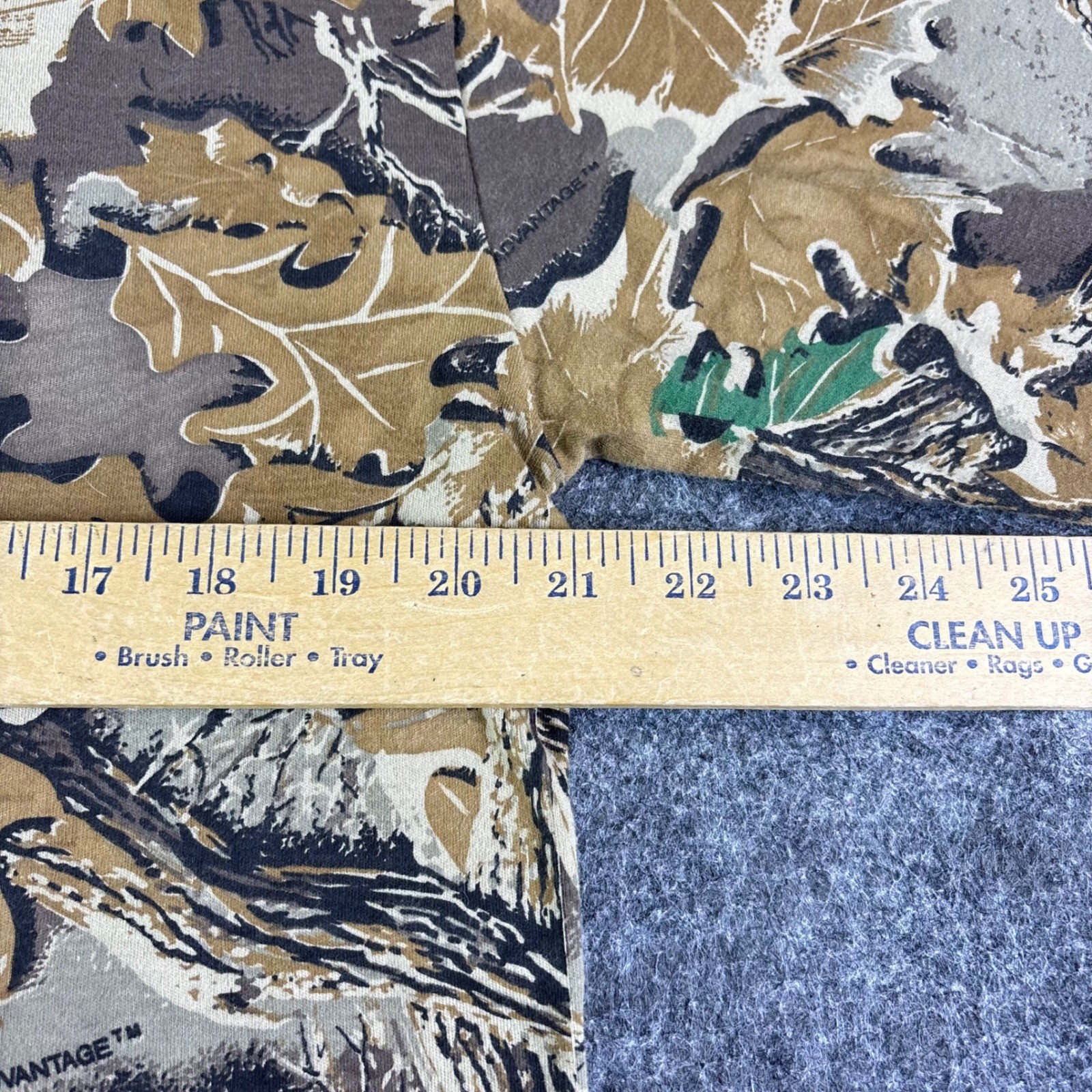 Duofold Camouflage Long Sleeve Mock Neck Shirt Men's Large Realtree Advantage