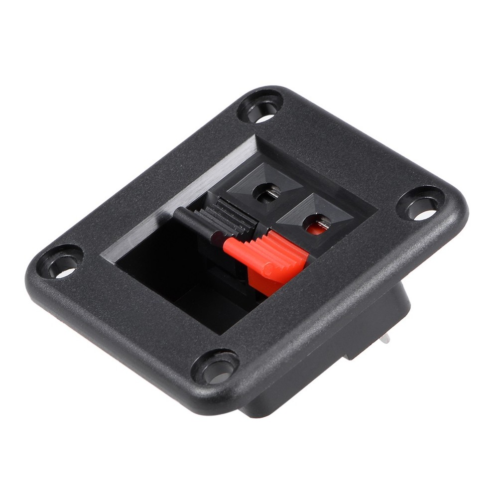 25 Pack 2 Way Jack Socket Spring Push Release Connector Speaker Terminal Block