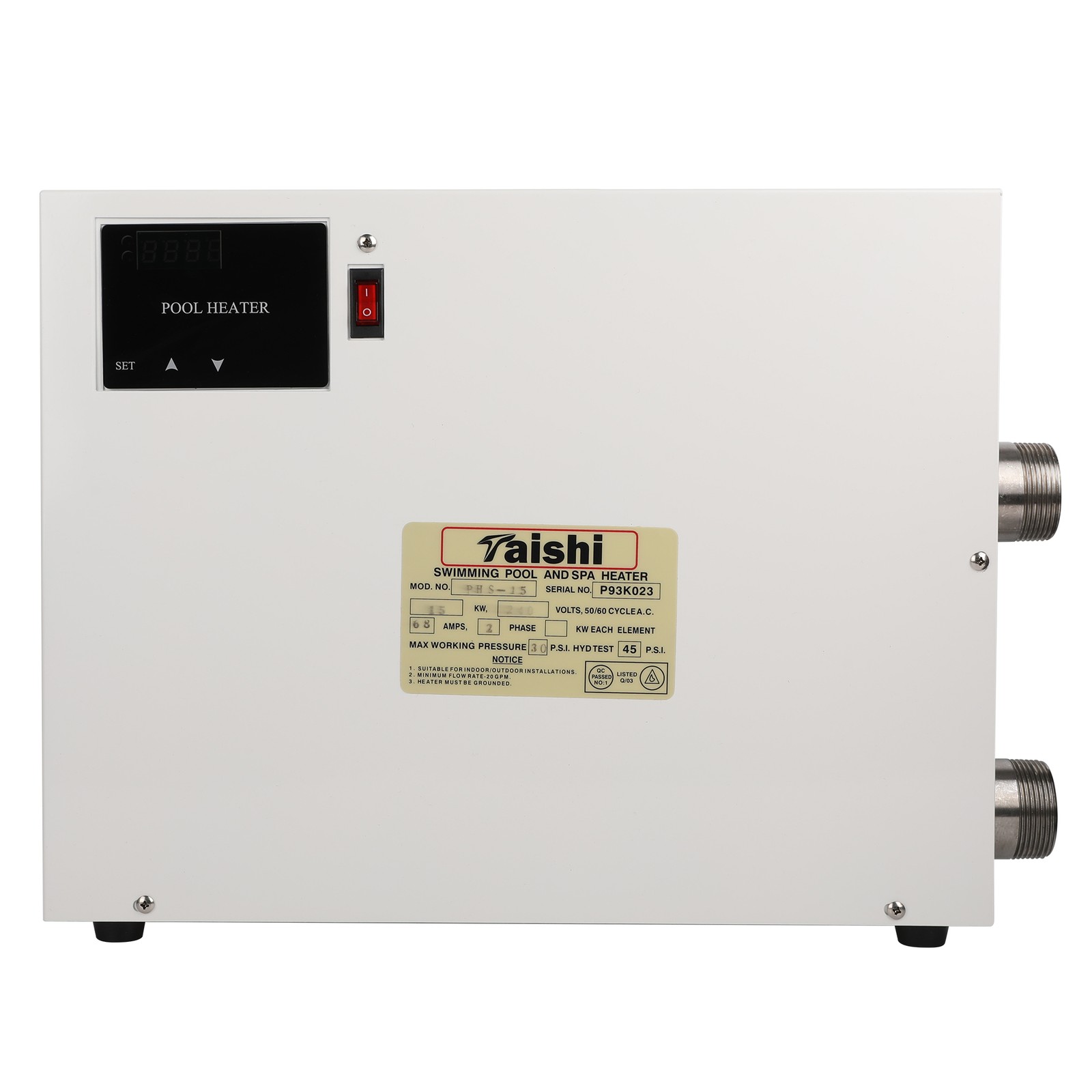 15KW Water Thermostat Heater for Swimming Pool Pond SPA Electric Water Heater HQ