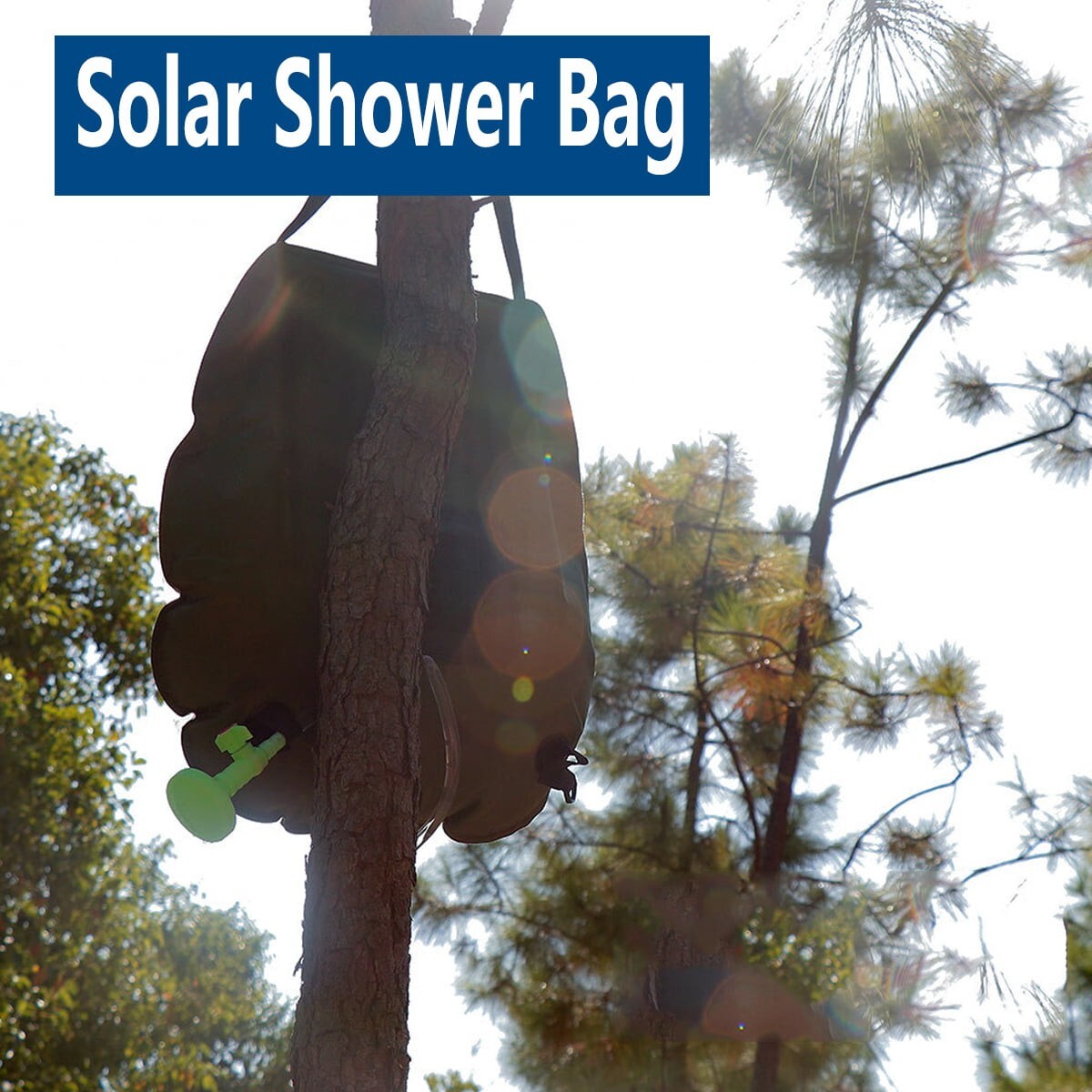 Solar Shower Bag 5 gallons/20L Solar Heating Camping Shower Bag for Camping