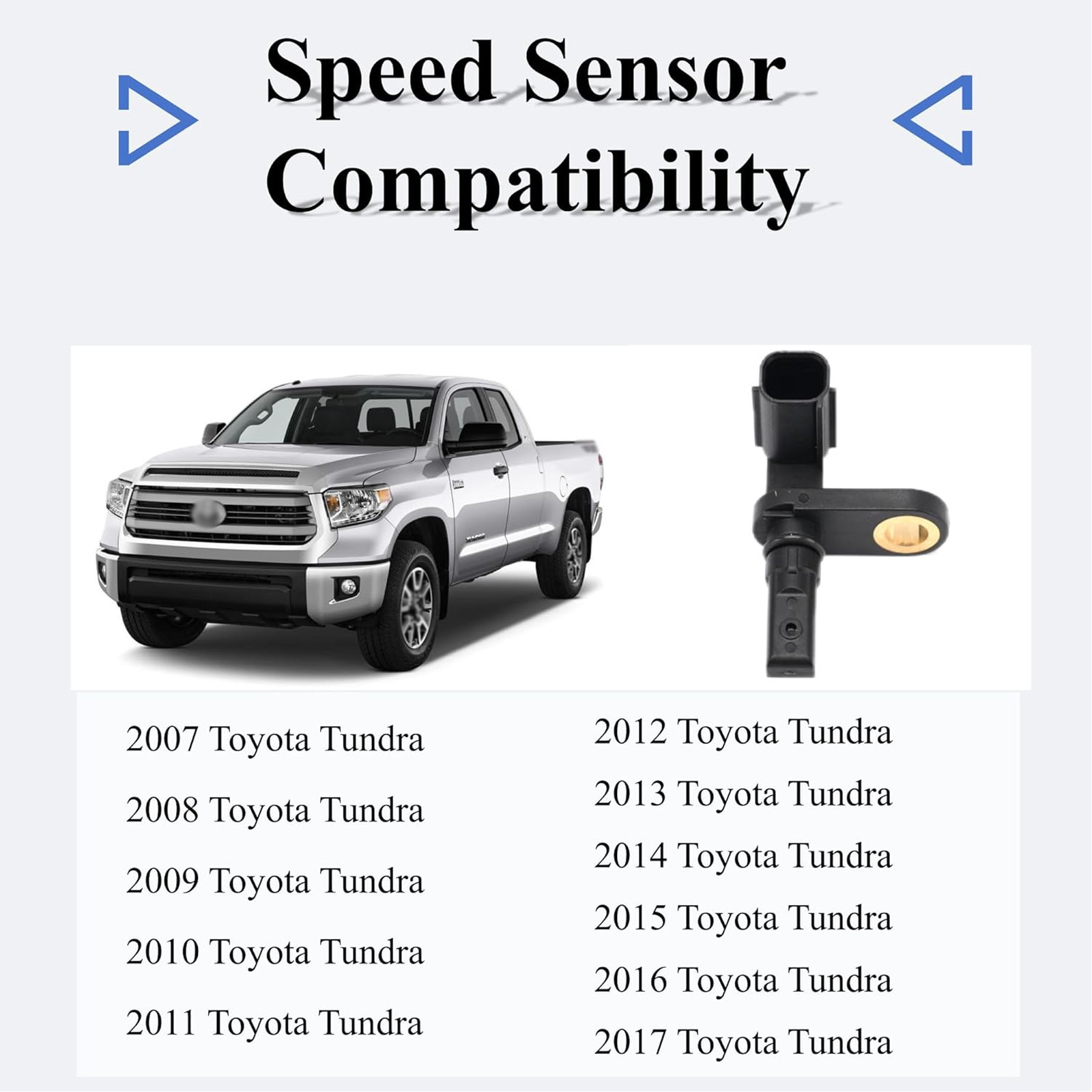 4X ABS Wheel Speed Sensors for Toyota Tundra 2007-2017 Driver & Passenger Sides