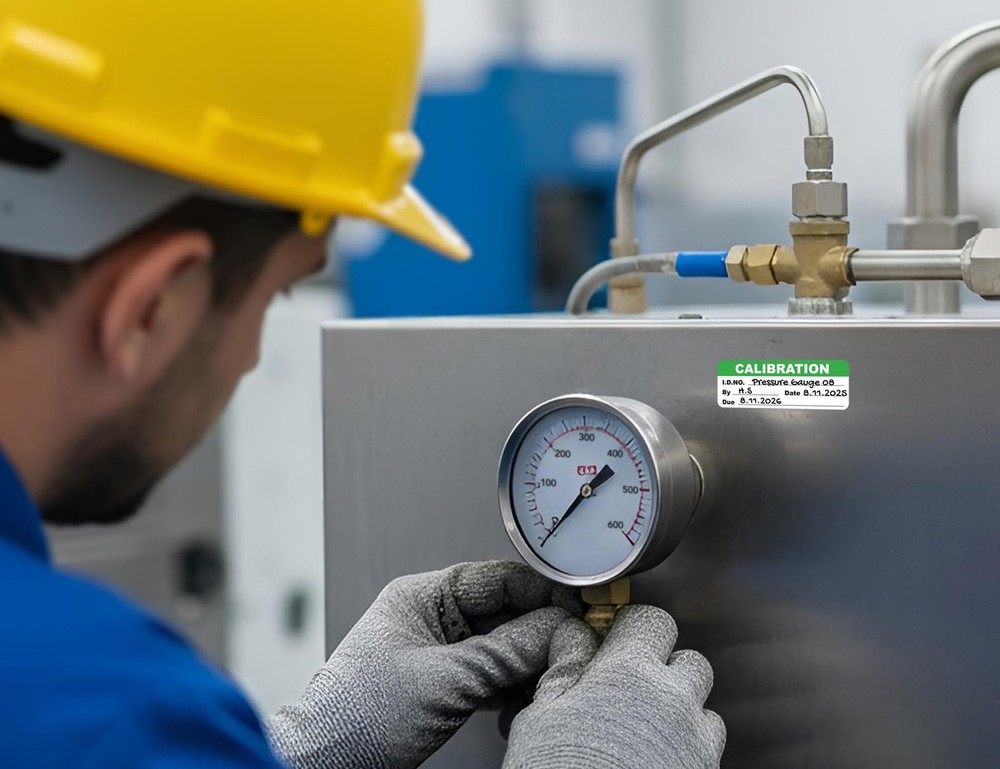 Self-Laminating Calibration Labels, Waterproof Write-On Adhesive Calibration ...