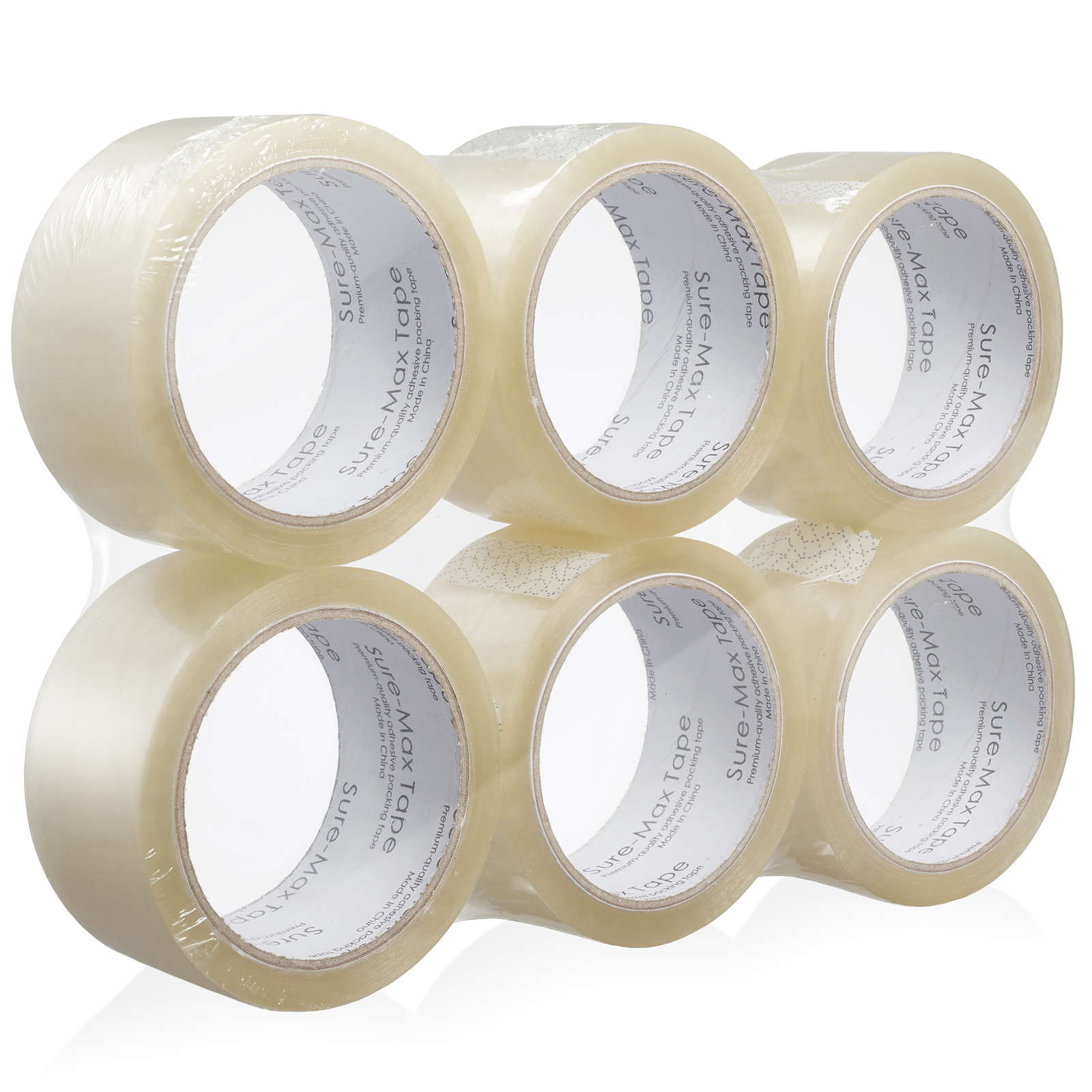 2" Heavy-Duty 2.7mil Clear Shipping Packing Moving Tape 60 yards/180' ea
