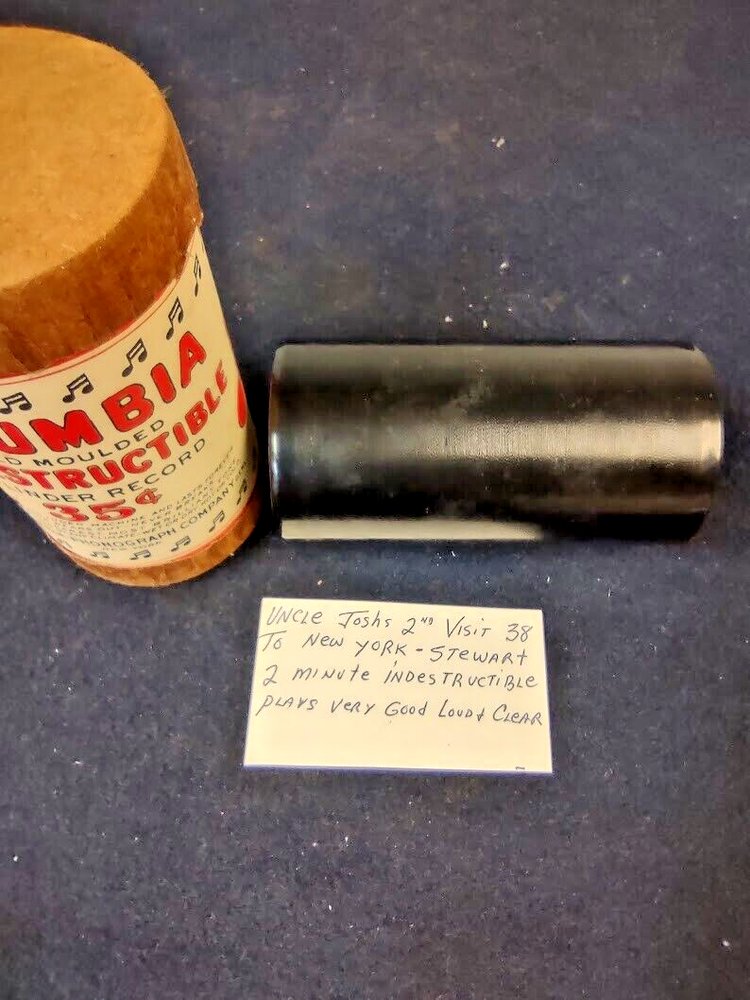 2 MINUTE INDESTRUCTIBLE PHONOGRAPH CYLINDER