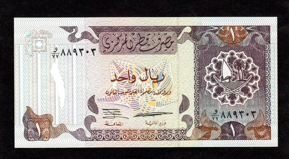 Qatar 1 Riyal 1996  P-14b  UNC