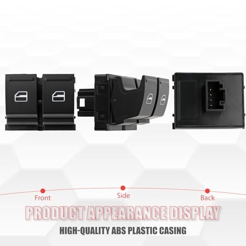 1K3959857A Master Power Window Switch Driver Side Compatible with Eos 2007