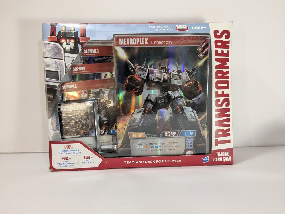 Transformers Trading Card Game Metroplex Team And Deck Set