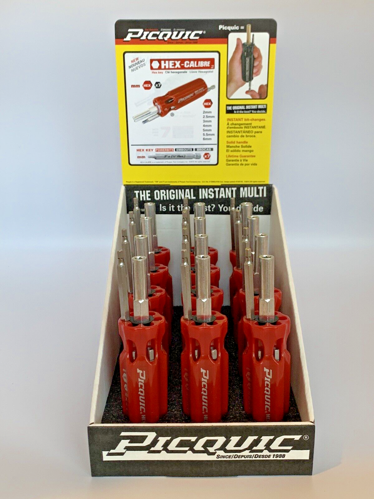 PICQUIC HEX MULTI BIT DRIVERS - SAE - METRIC - TORX - {three separate tools}