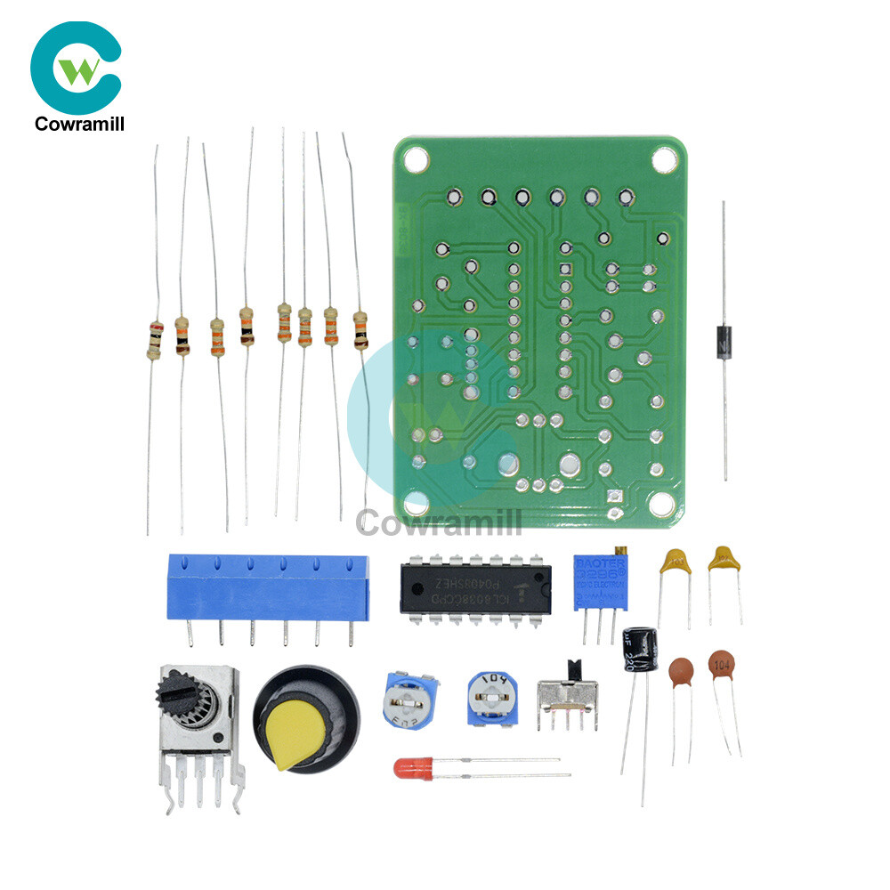 ICL8038 Monolithic Function Signal Generator Module Sine Square Triangle DIY Kit