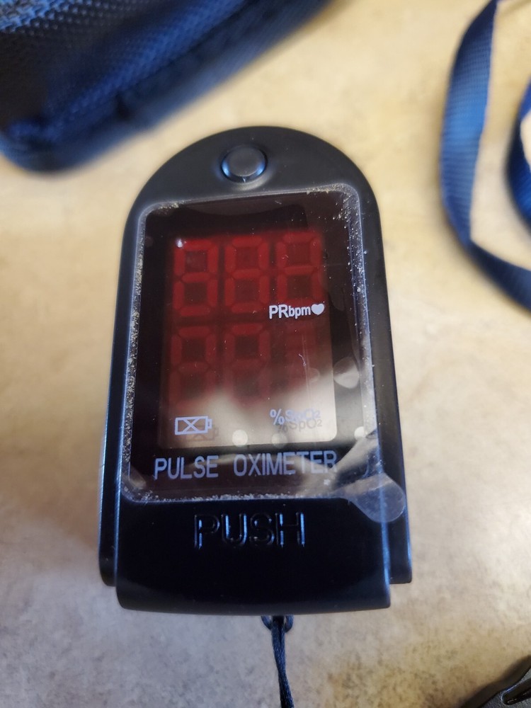 Finger Pulse Oximeter, Black