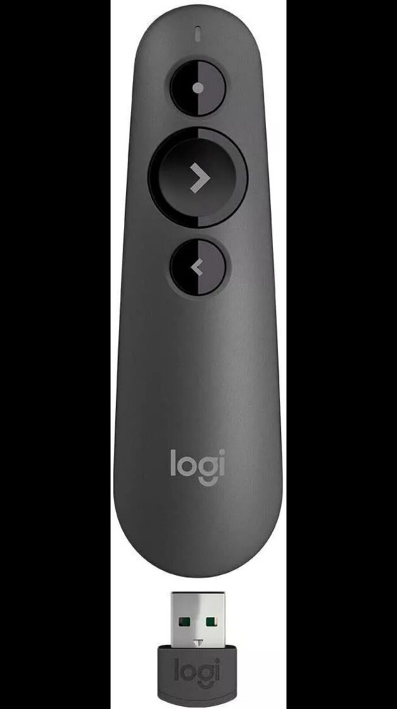 Logitech R500s Laser Pointer Presenter Bluetooth & USB Presentation 910-006518