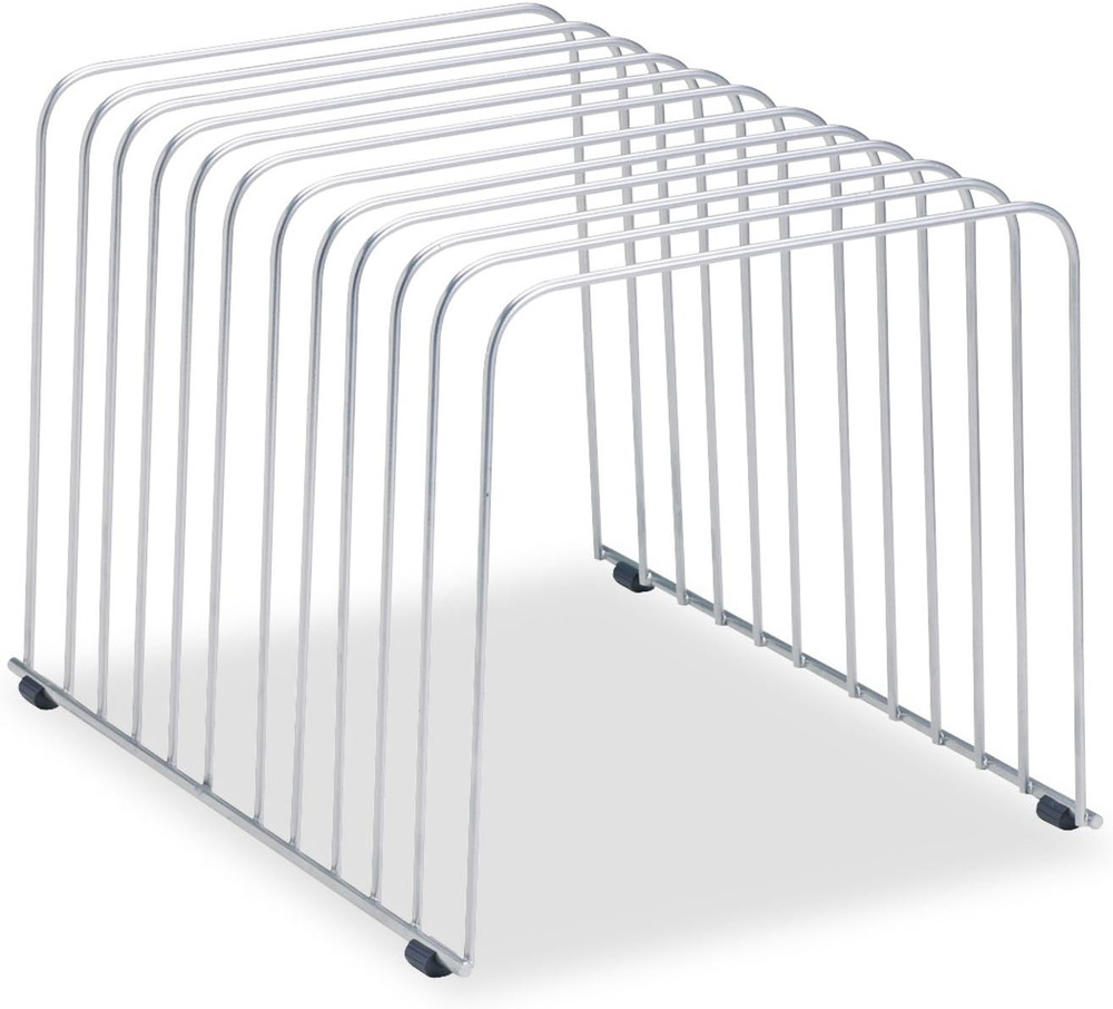 Fellowes Desktop Organizer, 11 Sections, 9" X 11.375" X 8", Wire, Silver (72012)