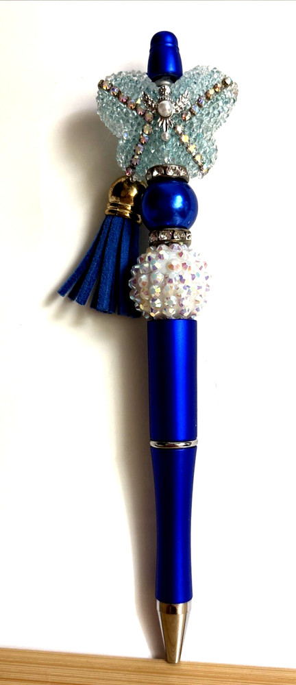 6 Handcrafted FANCY Beaded Pens