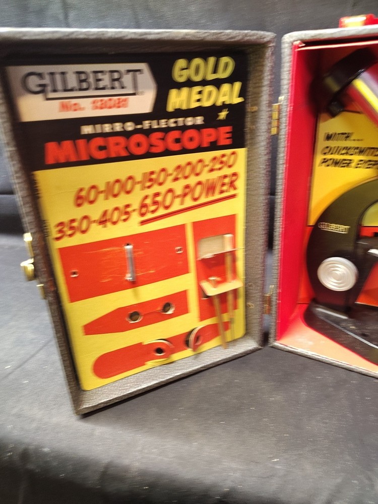 Vintage Gilbert Microscope And Lab Set