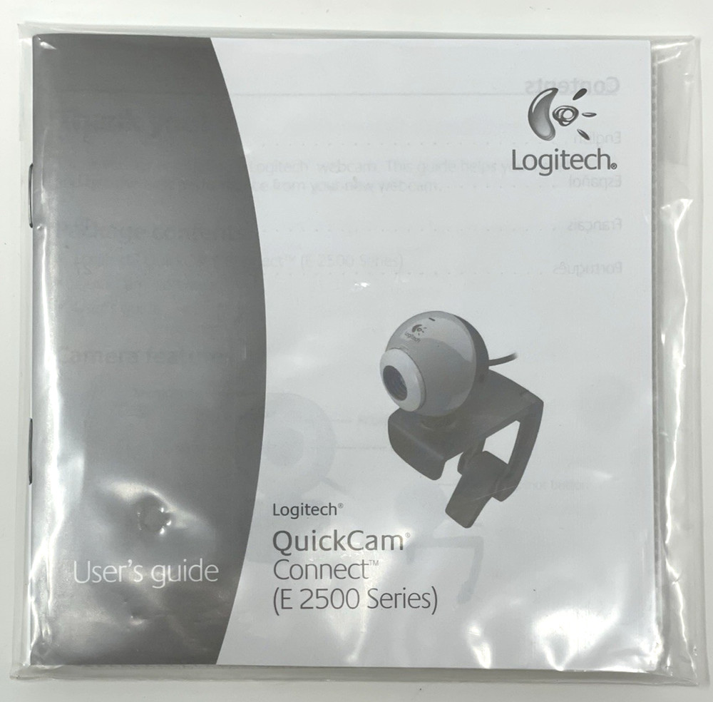 Logitech QuickCam Connect E2500 Webcam with USB Video and Microphone - NEW!