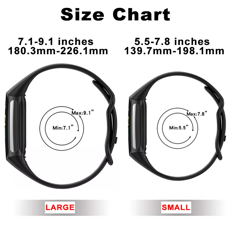 Replacement Silicone Band Strap Wristband For Fitbit Charge 5 Charge 6