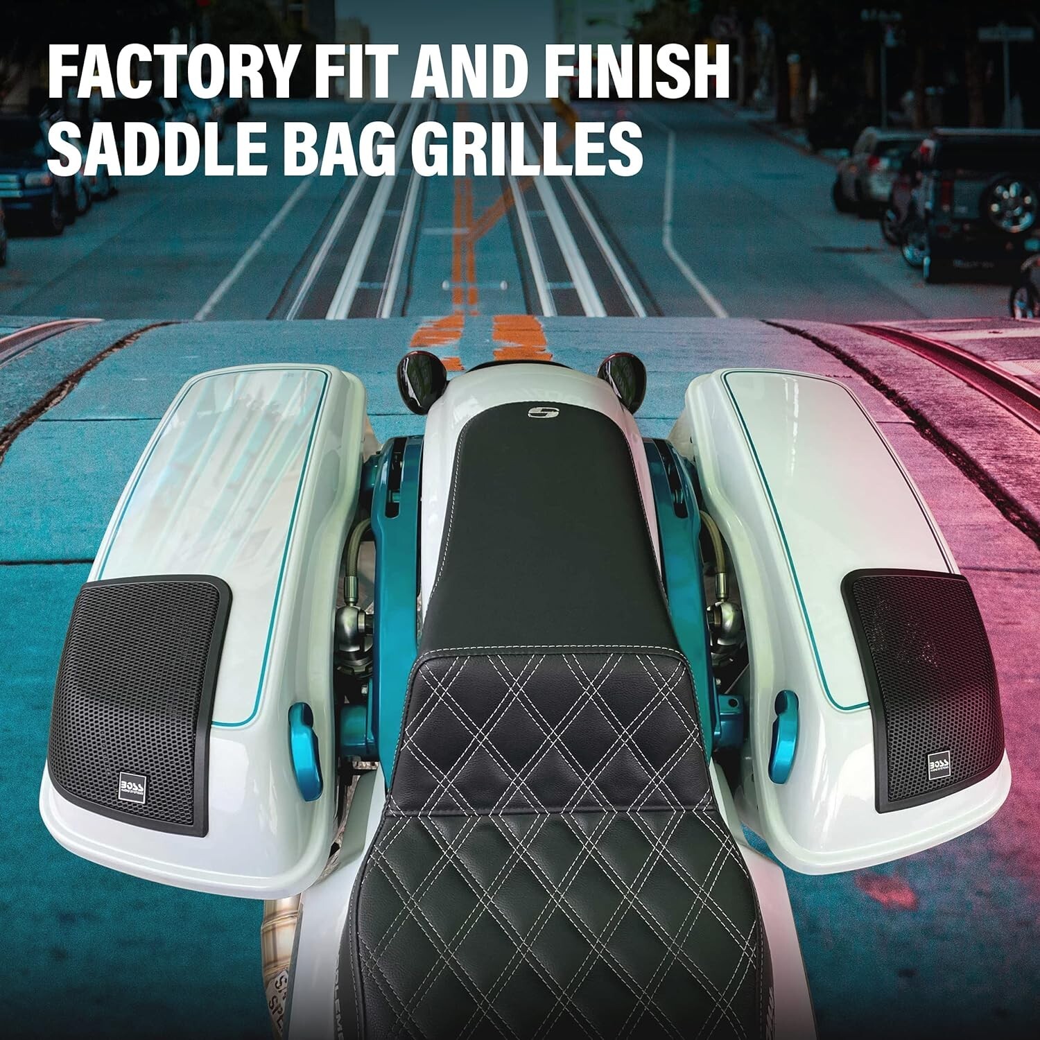 NEW BOSS AUDIO BHD14 REAR SADDLEBAG SPEAKERS KIT 6x9 HARLEY TOURING FLH/T 14-Up