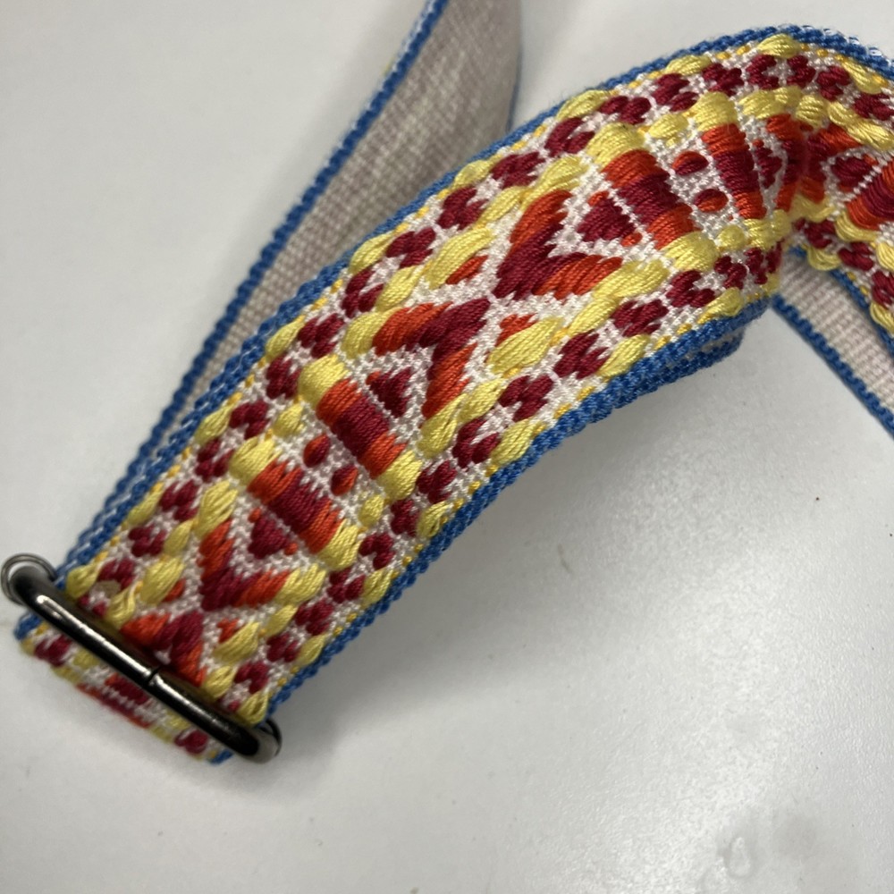 BOHO Bag Strap Adjustable Woven Blue Yellow Red Orange