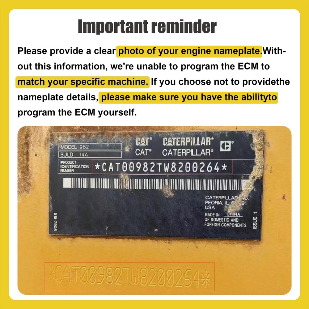 190-0416 ECU ECM 221-1018Controller for Cat Replaces2211018Engine Control Module