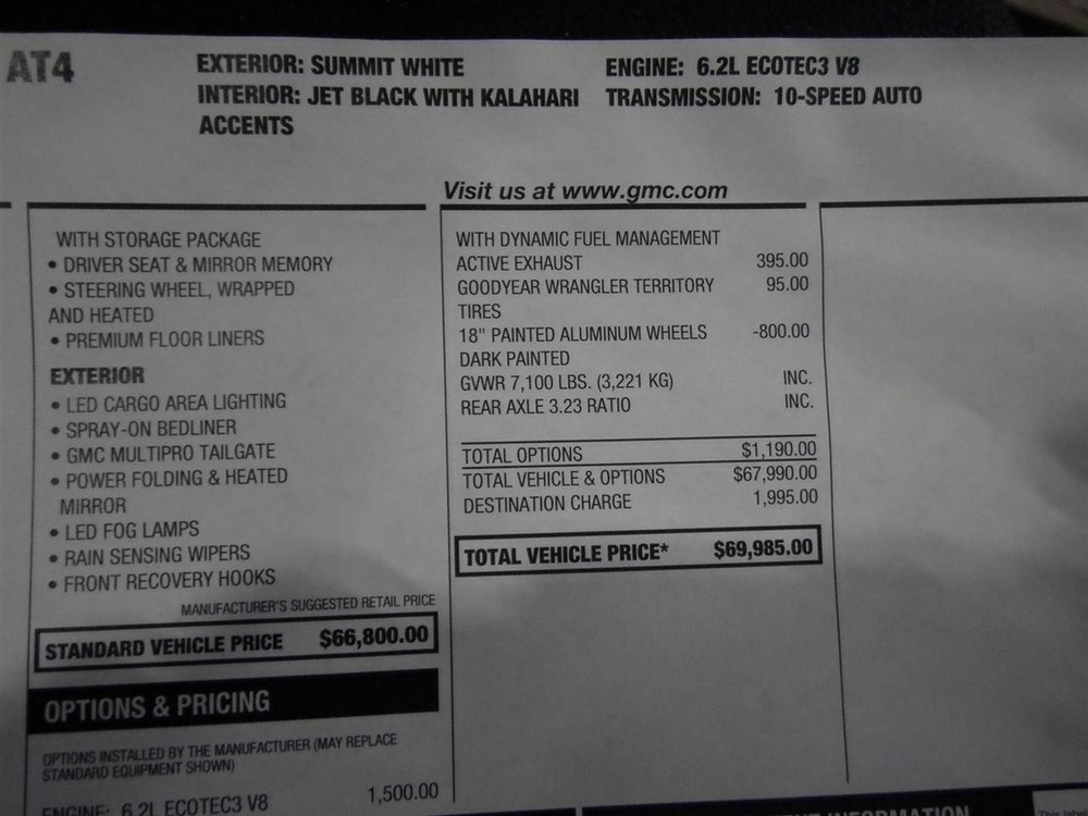 GMC Sierra 1500 Pickup 2024-2025 Video Processing Camera Control Module 083