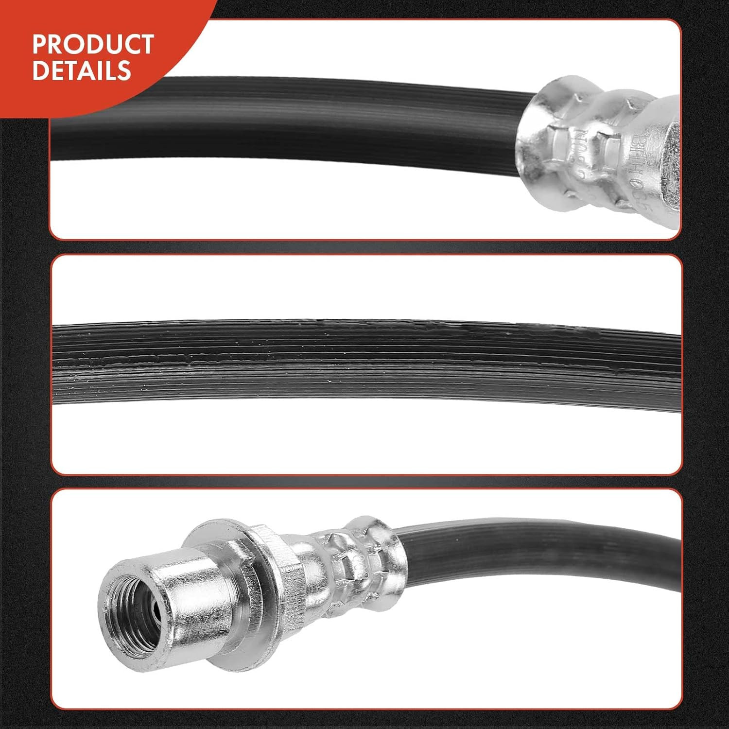 Rear Center Brake Hydraulic Hose Compatible with Chevy and GMC Models - Silverad
