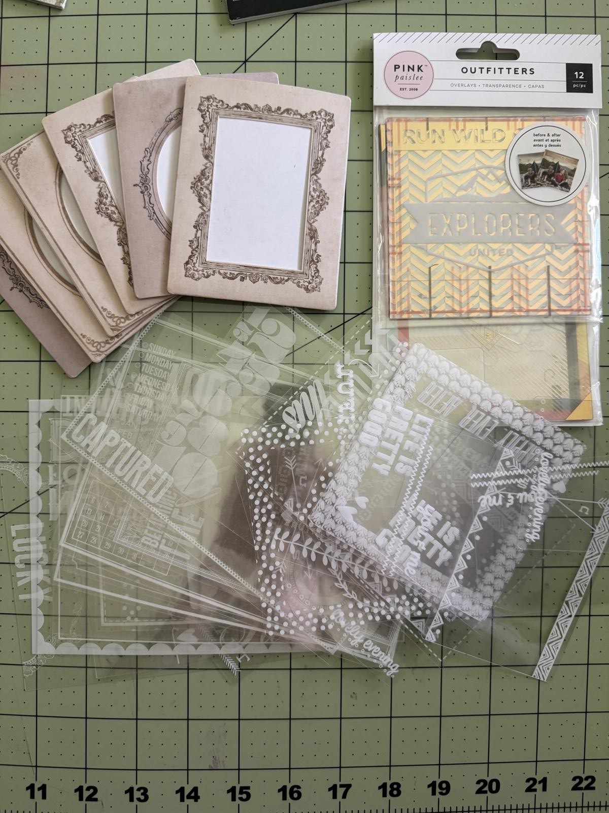 vintage scrapbook embellishment lot tim holtz bo bunny metal overlays
