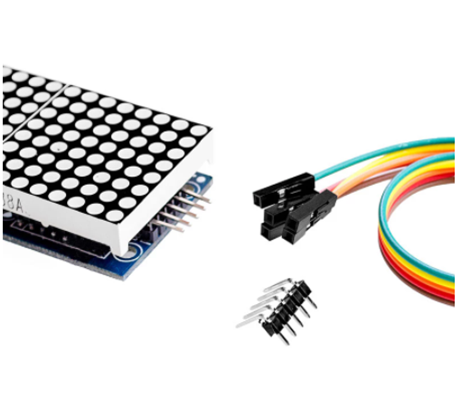MAX7219 Microcontroller 4 In 1 Display LED 5P Line Dot Matrix Module Arduino